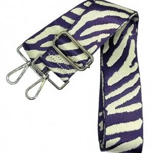 NEW CTHRU women's tiger print adjustable crossbody bag purse guitar strap in pur